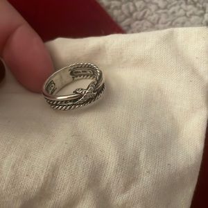 David Yurman X collection ring in diamonds